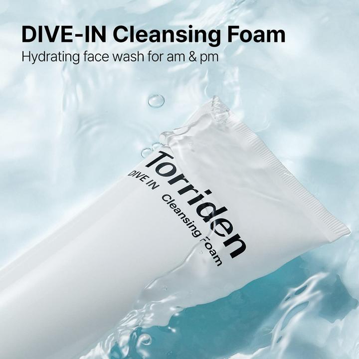 Immagine prodotto Torriden DIVE-IN Schiuma detergente all'acido ialuronico a basso contenuto molecolare (Schiuma, 150 ml)