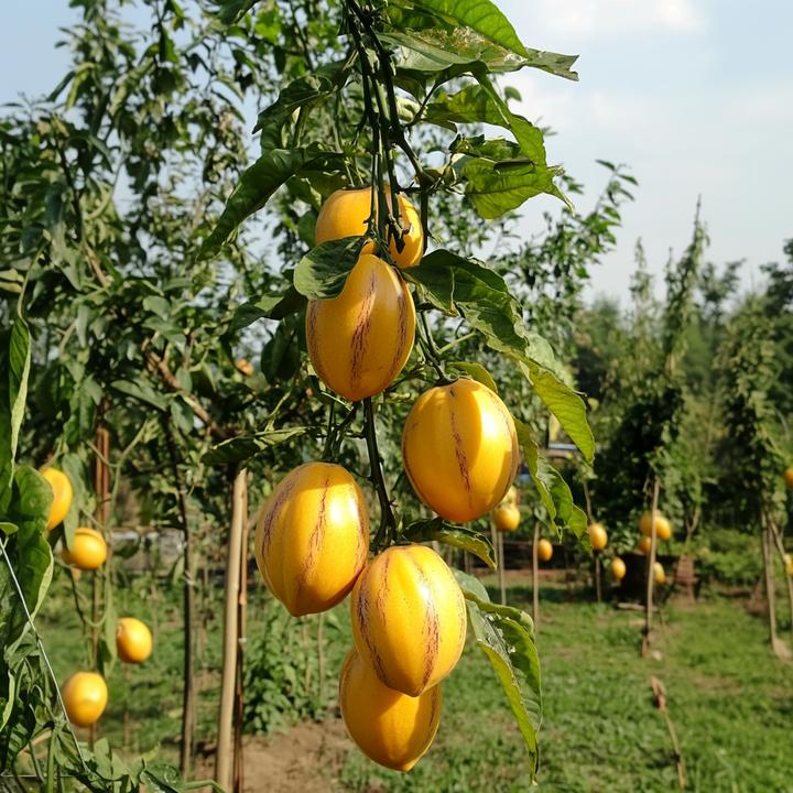 Produktbild Plant in a Box Solanum Muricatum 'Pepino gold' - 3er Set Melonenbirne (40 cm)