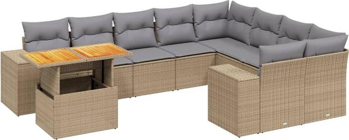 Produktbild VidaXL 10-tlg. Garten-Lounge-Set mit Kissen