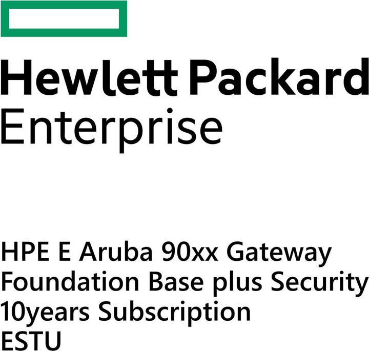 Produktbild HPE E Aruba 90xx Gateway Foundation Base plus Security 10yr Sub E-STU (1 Geräte)