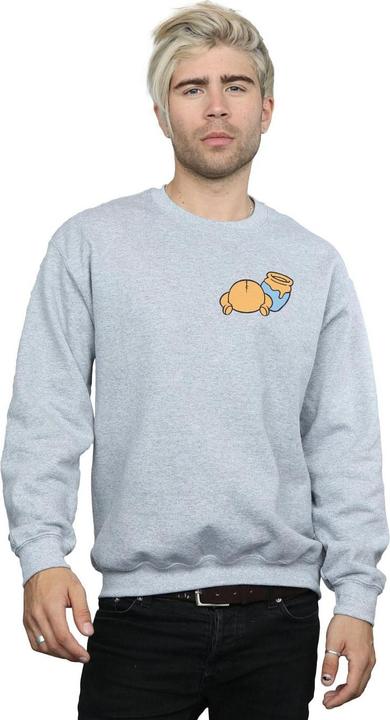 Actual product image Disney Mens Winnie The Pooh Backside Breast Print Sweatshirt (XXL)