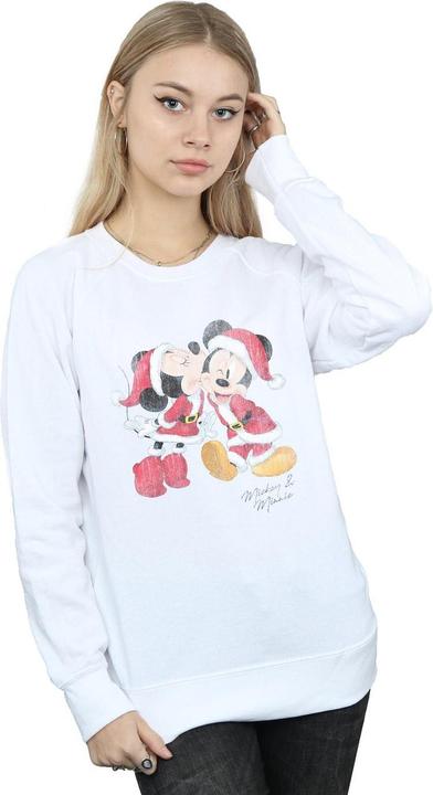 Immagine prodotto Disney Mickey And Minnie Christmas Kiss Felpa Donna (S)