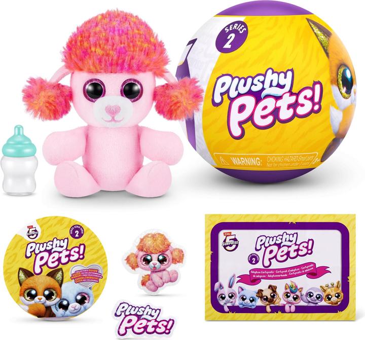 Produktbild Zuru 5 Surprise Plushy Pets Series 2 assortiert