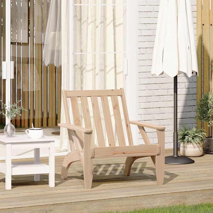 Actual product image VidaXL Adirondack garden chair 75x77x77 cm solid wood pine garden chair Chair