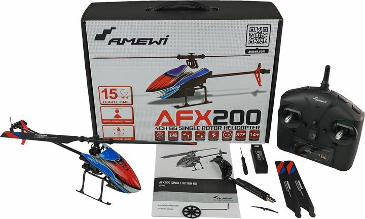 Image du produit Amewi Hélicoptère AFX200 4 canaux, 6G Gyro, RTF