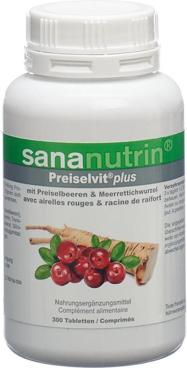 Produktbild Sananutrin Preiselvit plus Tablette (300 Stück, Tabletten, 196 g)