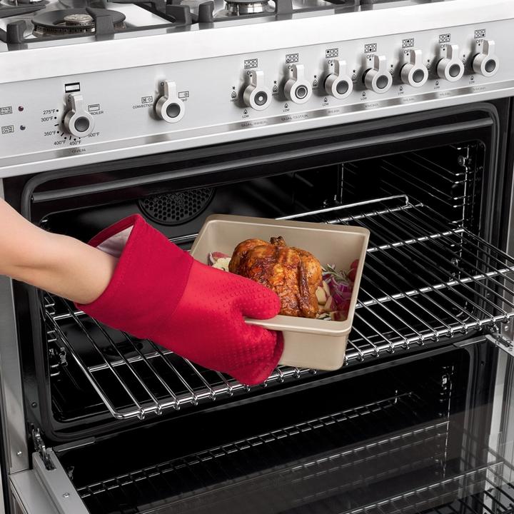 Actual product image OXO Kitchen glove, red (Silicone)