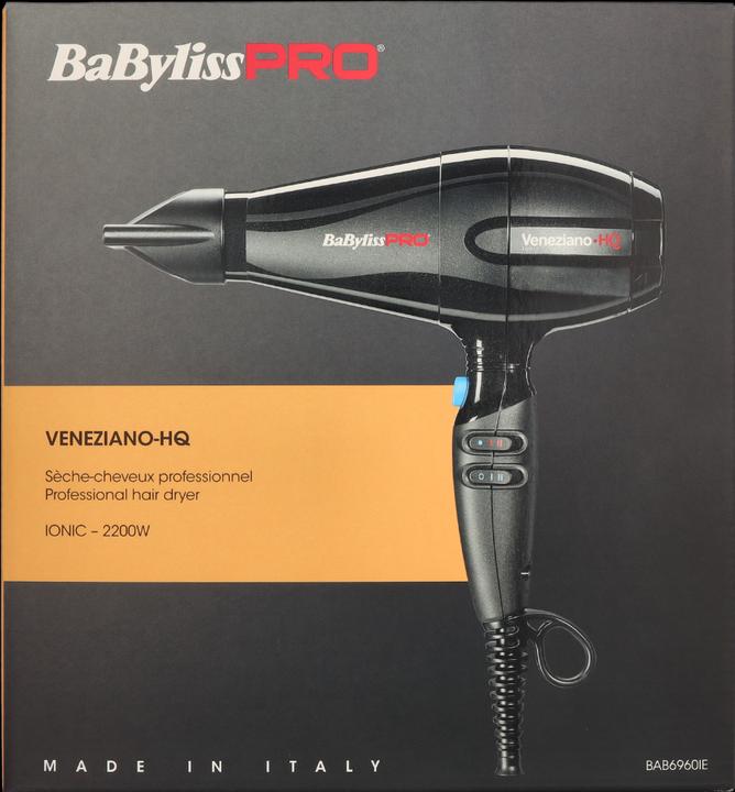 Actual product image BaByliss Pro Veneziano HQ 2200W hair dryer