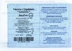 Nährwerte und Zutaten Bioligo Soufre Lös (1 Stück, Ampulle, 105 g)