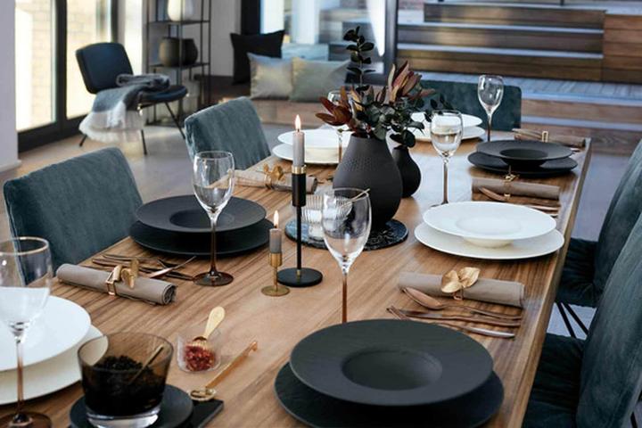 Productafbeelding Villeroy & Boch Pastaset 12tlg. EC Manufacture Rock (4 Stuk)
