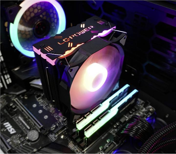 Actual product image LC-Power LC-CC-120-ARGB-PRO, 800-1800 rpm, 58 CFM, 4-pin PWM, RGB LED, DC (75 mm)