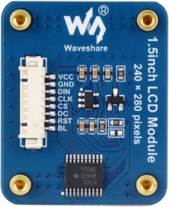 Actual product image WaveShare 1.5inch 240x280 LCD display module