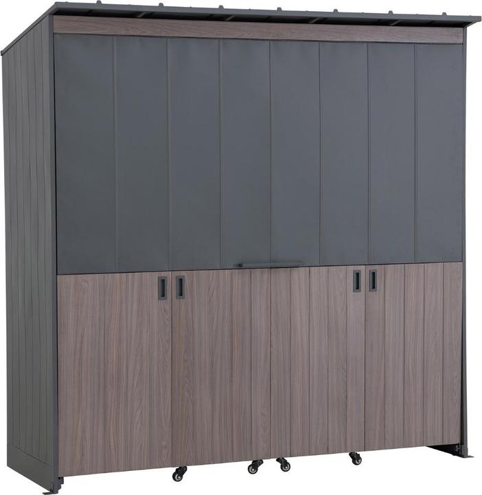 Image du produit Ventaris Outdoor-Küche Gartenhaus 220 cm x 94 cm x 226 cm mit Einrichtung Anthrazit