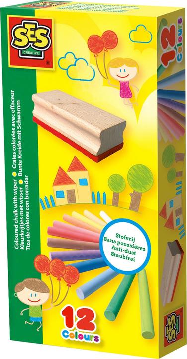 Immagine prodotto Ses Gesso colorato con spugna (Multicolore, 12 x)