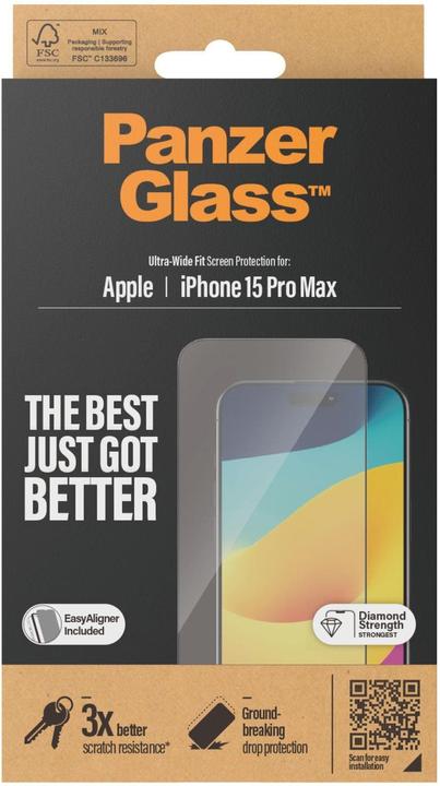 Image du produit PanzerGlass Screen Protector (1 pièce(s), Apple iPhone 15 Pro Max)