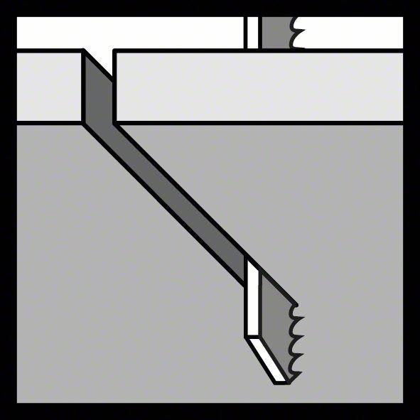 Image du produit Bosch Professional Zubehör Lame de scie sauteuse PRO Metal thick and thin T123XF, 100 mm, 25 pcs.