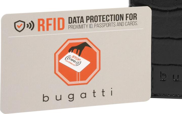 Immagine prodotto Bugatti Secure Smart RFID Porte-cartes de crédit, noir (croco)