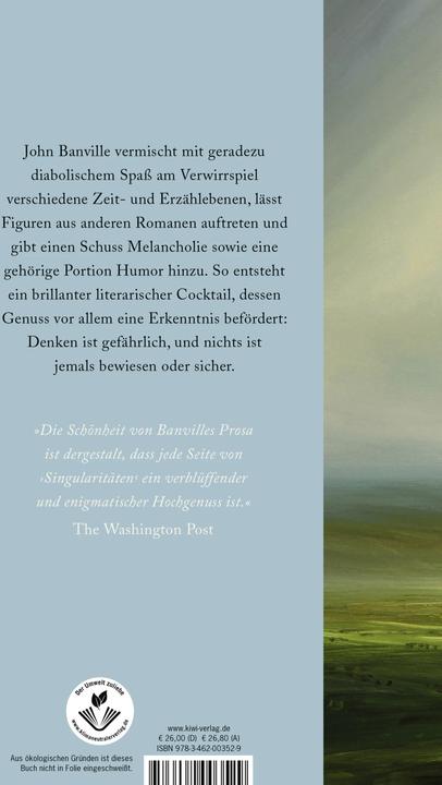 Immagine prodotto Singularitäten (Tedesco, John Banville, Christa Schuenke, 2023)