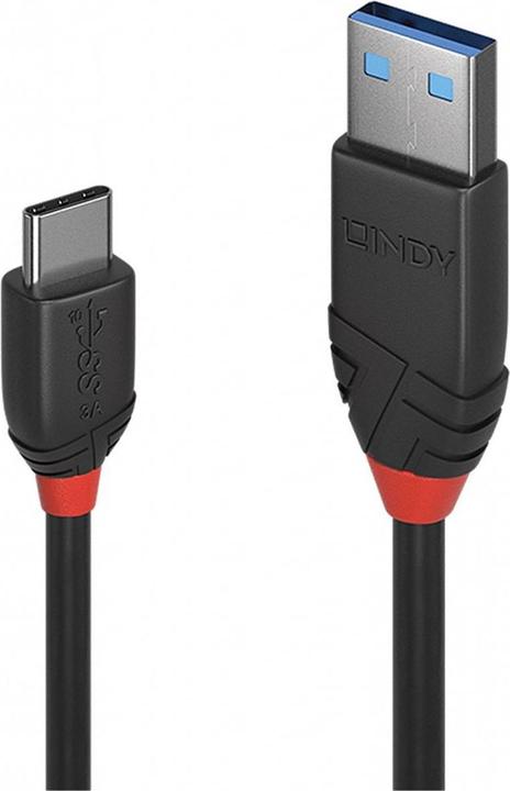 Lindy ligne noire (0.50 m, USB 3.1)