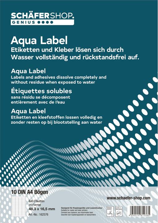 Produktbild Schäfer Shop Wasserlösliche Etiketten