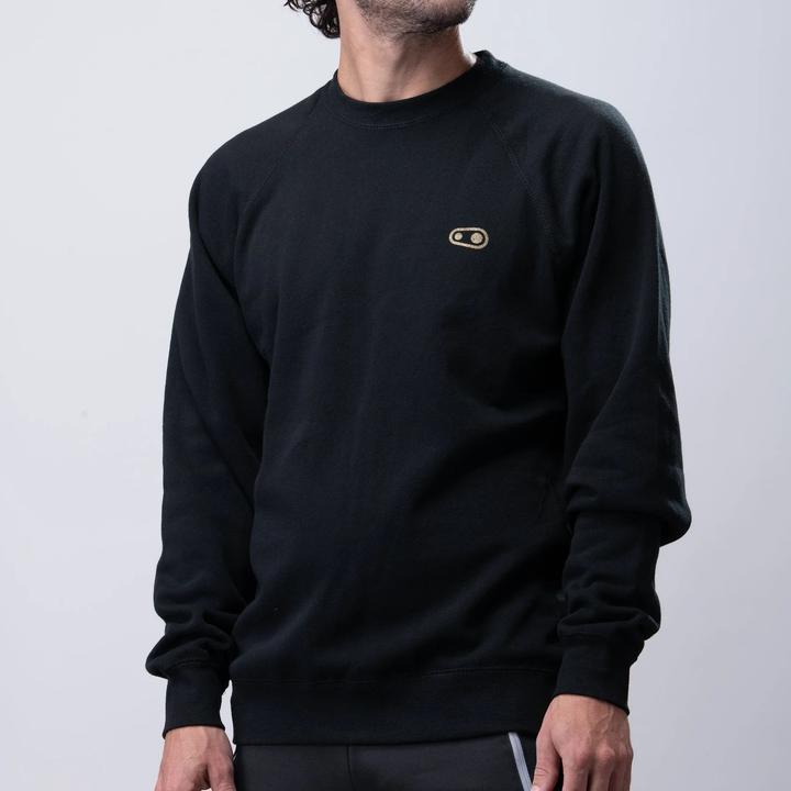 Produktbild Crankbrothers Classic Crew Neck Longsleeve Shirt Men, black/gold, XL (XL)