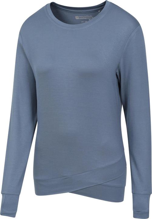 Actual product image Mountain Warehouse Womens/Ladies Crossover Hem Long-Sleeved Yoga Midlayer