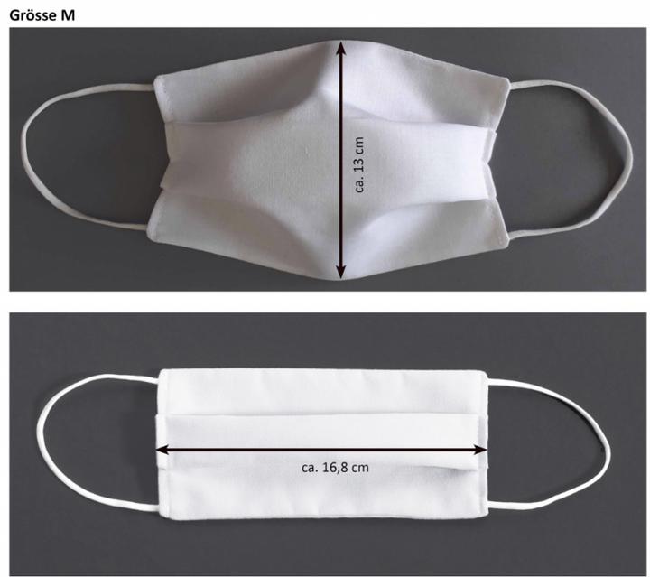 Actual product image Jakob Schlaepfer Testex Community Maske M schwarz (No official protection class, 1 x)