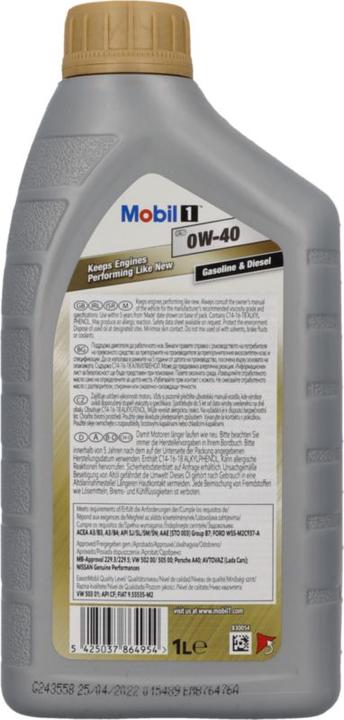 Produktbild mobil Fs 0w-40 (1 l, SAE 0W-40)