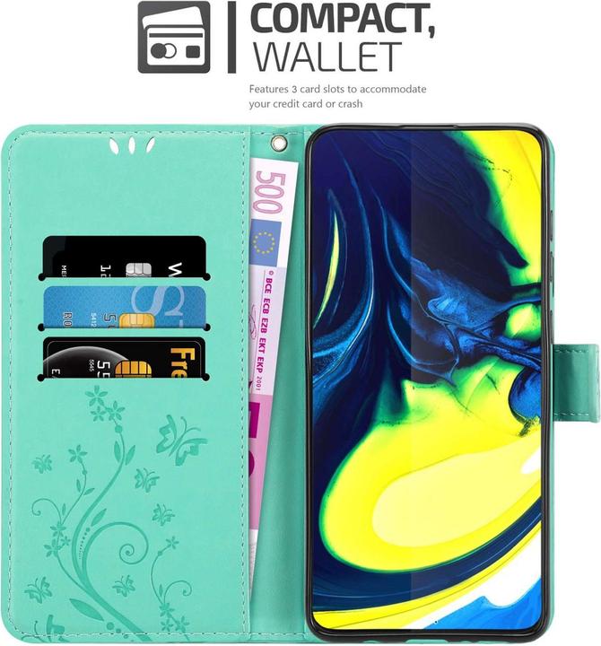 Produktbild Cadorabo Hülle für Samsung Galaxy A80 / A90 4G mit Blumen Muster (Samsung Galaxy A80)