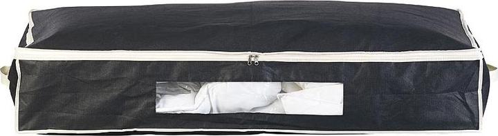 Image du produit Infactory Commode sous le lit avec fenêtre & poignées, 100x48x18 cm, noir (100 x 48 x 18 cm)