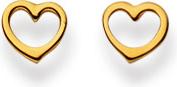 Actual product image Natsumi Schmuck Stud Earrings Heart Gold 18K/750 (750/18 K Yellow gold)