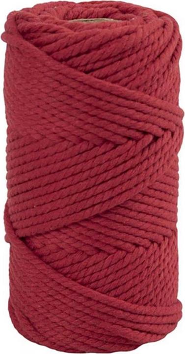 Produktbild Creativ Company Baumwollgarn Macramé Kordel Rot (55 m)