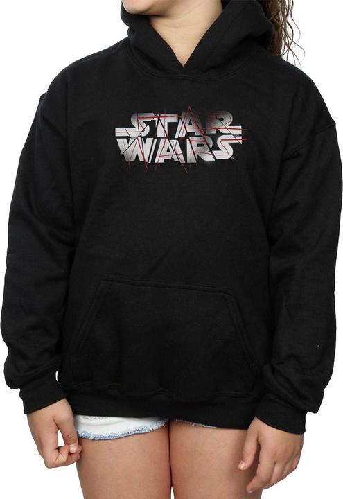 Produktbild Star Wars The Last Jedi Spray Logo Kapuzenpullover Mädchen (152, 158)