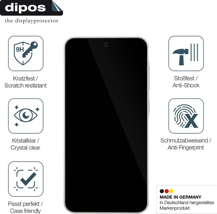 Produktbild Dipos Anti-Shock Displayschutz 9H (1 Stück, Samsung Galaxy A36)