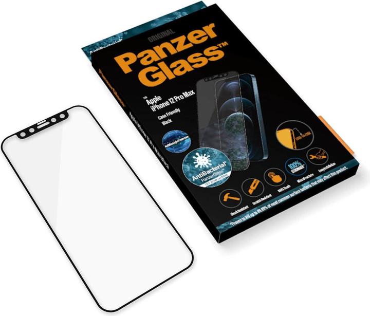 Actual product image PanzerGlass Case Friendly Black AB ABL (1 Piece, Apple iPhone 12 Pro Max)