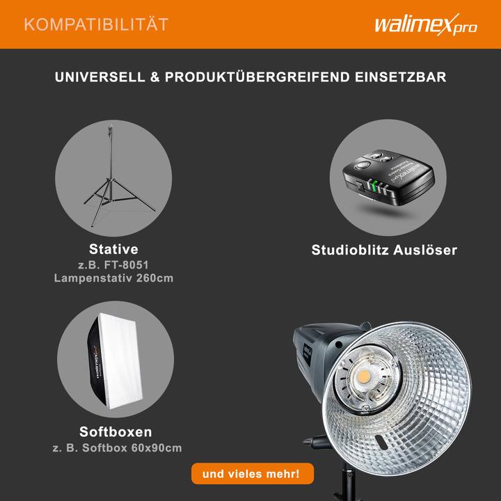 Actual product image Walimex pro Emerger 200 studio flash (200 W, Flash head)