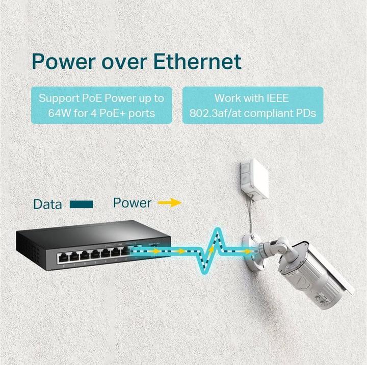 Produktbild TP-Link Tl-Sg1008p (8 Ports)
