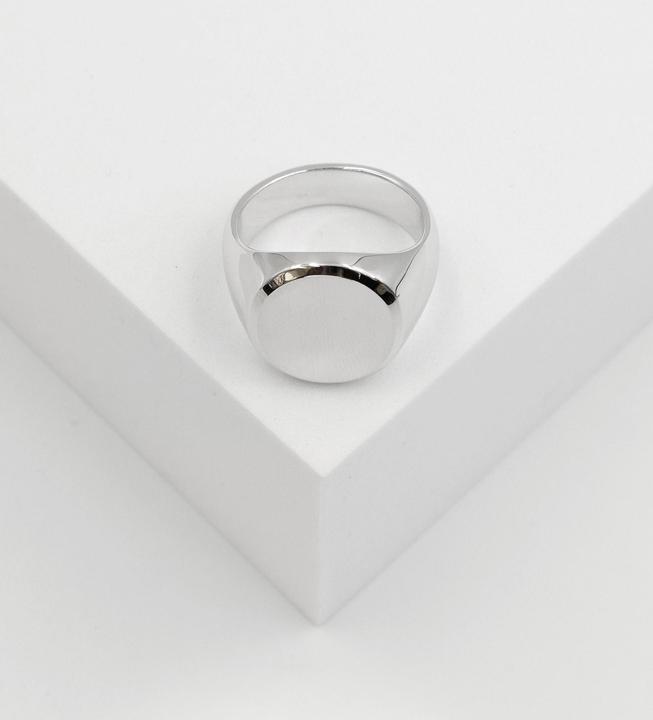 Actual product image Muau Disc ring (62, 925 Silver)