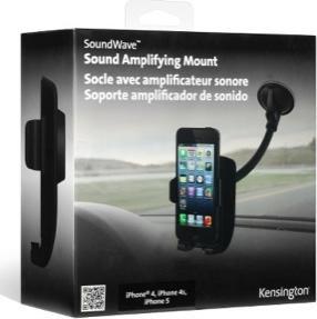 Actual product image Kensington Soundwave Car Mount for iPhone 5/5S/SE / iPhone 6/6S Black