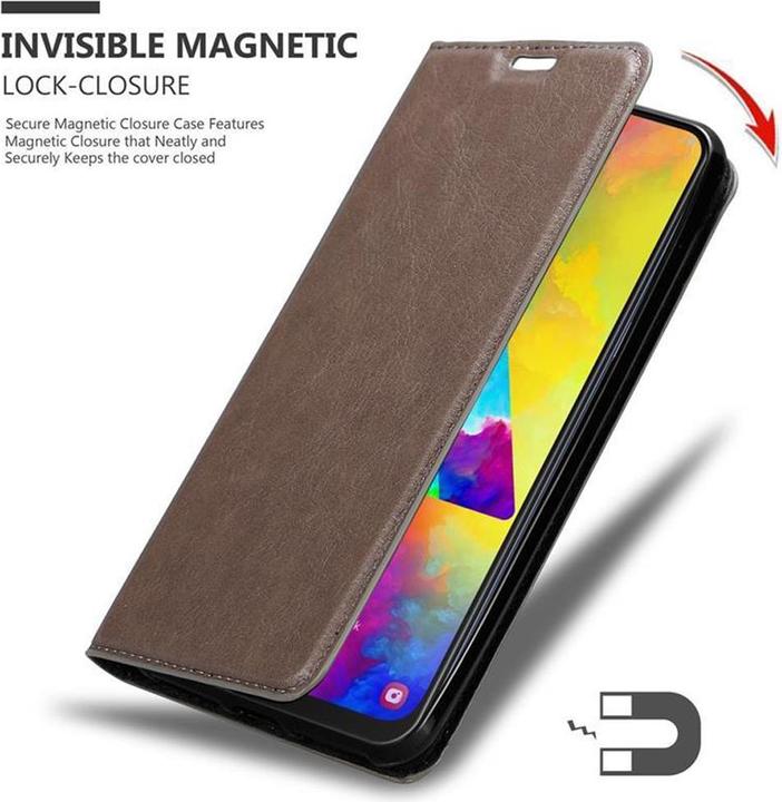 Productafbeelding Cadorabo Boek Onzichtbare Magneethoes (Samsung Galaxy M20)