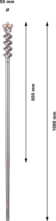 Image du produit Bosch Professional Zubehör Foret PRO SDS max-9 Break Through, 55 x 850 x 1000 mm (55 mm)