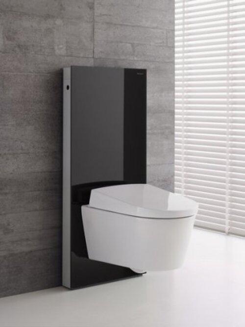 Actual product image Geberit Monolith sanitary module for wall-mounted toilet, 101cm, water connection on side, with conn