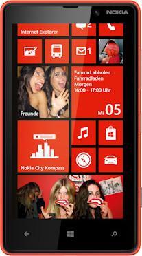 Nokia Lumia 820 (8 Go, Red, Rouge, 4.30", SIM simple, 8 Mpx, 4G)