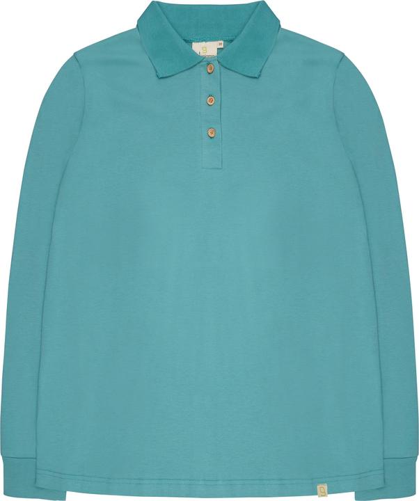 greenjama Langarm-Shirt mit Polo-Kragen