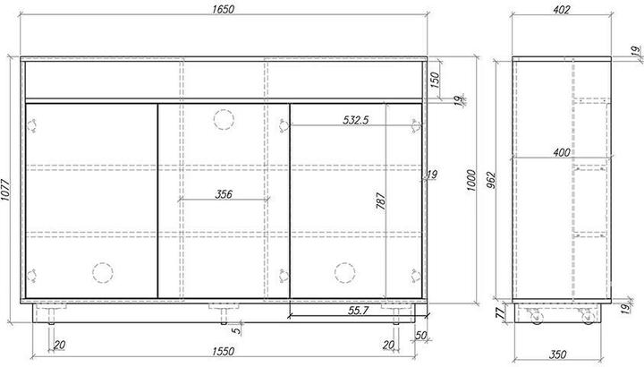 Produktbild Multibrackets M AV-Schrank TV-Lift (65", 50 kg)