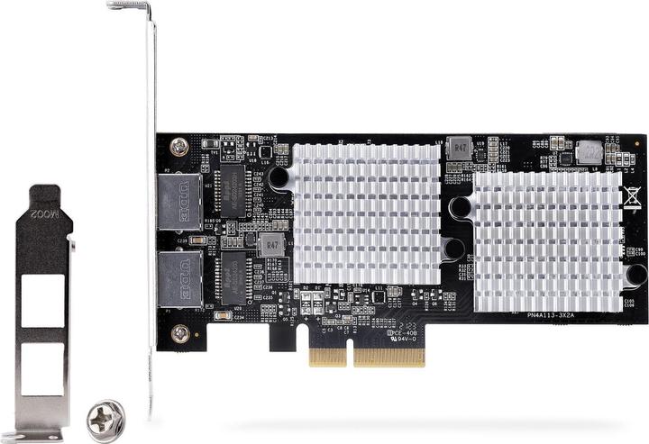 Produktbild StarTech com 2-Port 10GbE PCIe Network Adapter Card, Network Card for PCs/Servers, Six-Speed PCIe Et (PCI Express 3.0 x4)