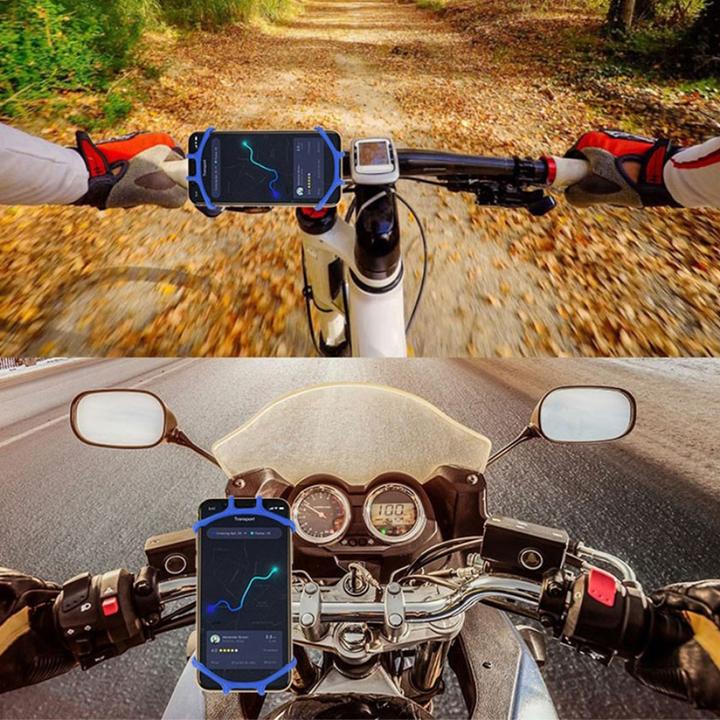 Produktbild Deltalabs Universal Fahrrad Velo Silikon Halterung 360° Drehbar Handy / Smartphone (4"- 6")