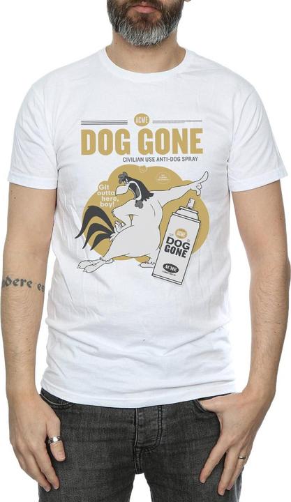 Actual product image Looney Tunes Mens Dog Gone Foghorn Leghorn Cotton T-Shirt (L)