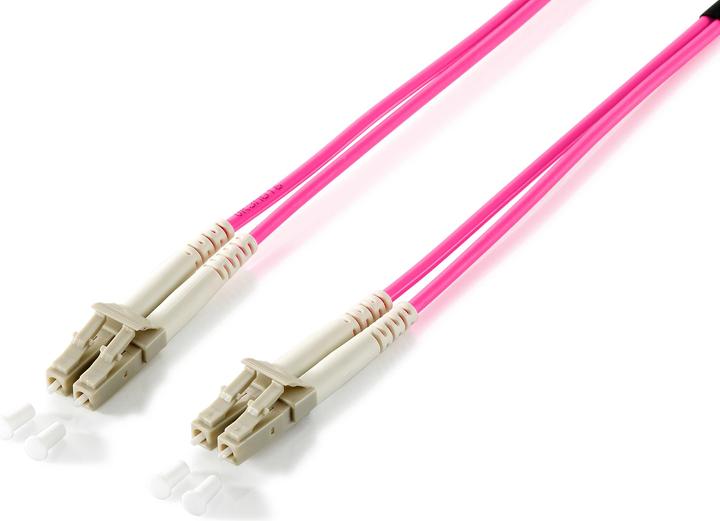 Actual product image equip Fiber optic patch cable LC->LC multimode duplex OM4 vio (CAT8.1, 7.50 m)