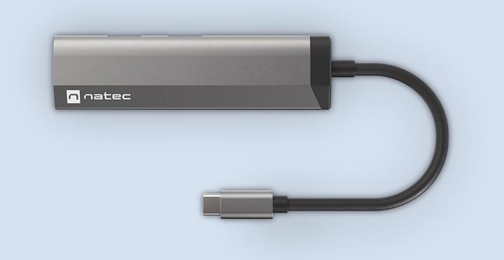 Actual product image Genesis NATEC Multiport Fowler Slim USB-C (USB-C, 2 Ports)